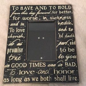 Marriage Picture Frame